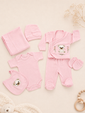 Višedjelni set za novorođenče - Pink Teddy