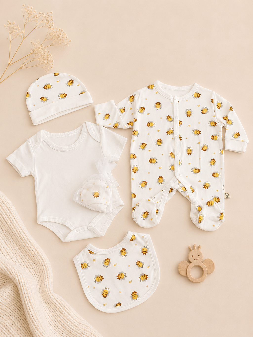 Višedjelni set za bebe - Pčelice
