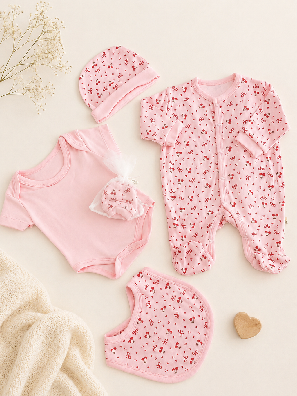 Višedjelni set za bebe - Trešnjice