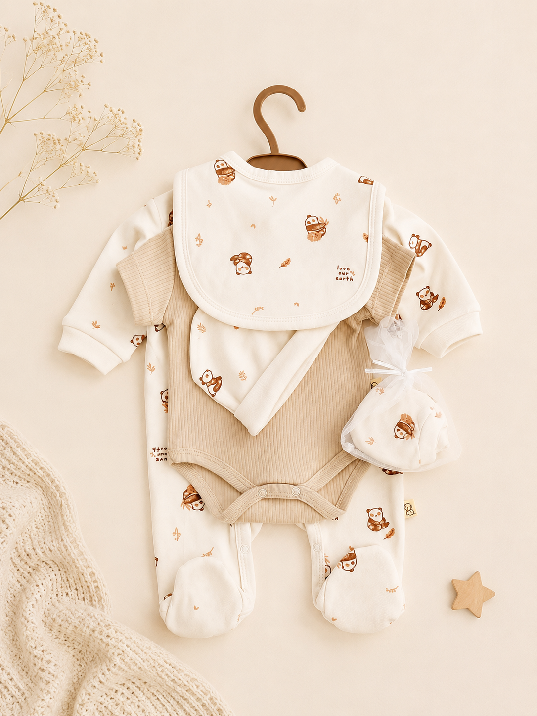 Višedjelni set za bebe - Pandice