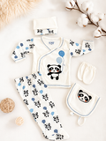 Višedjelni set za novorođenče - Plava panda